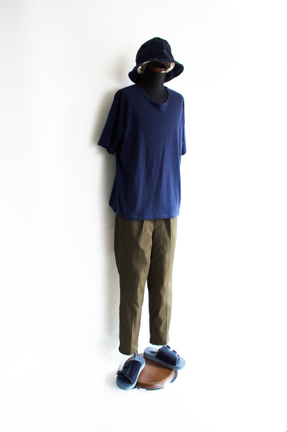 Still by hand コットンキャンバス強撚テーパードパンツ PT0371 Still by hand コットンキャンバス強撚テーパードパンツ PT0371
