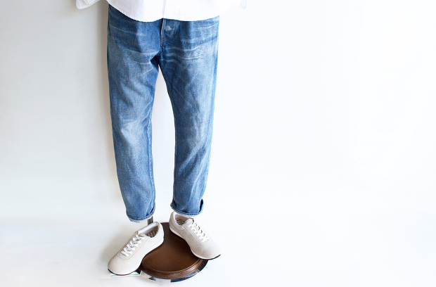 ordinary fitsのankle denim