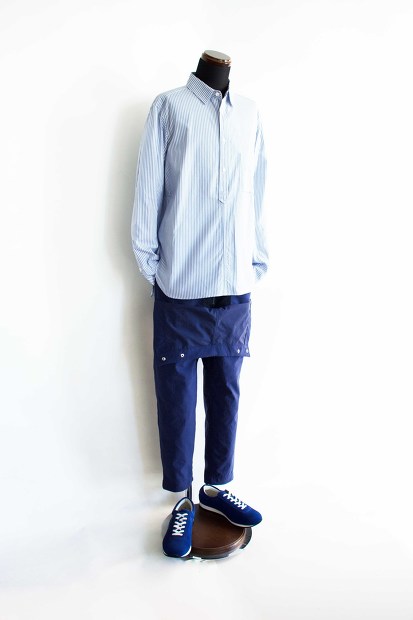 TatamizeのPull over ShirtのStripeの全身スタイルの画像