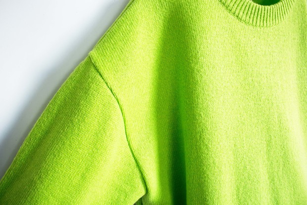 Island knit worksのLoose fit KnitのLimeの画像