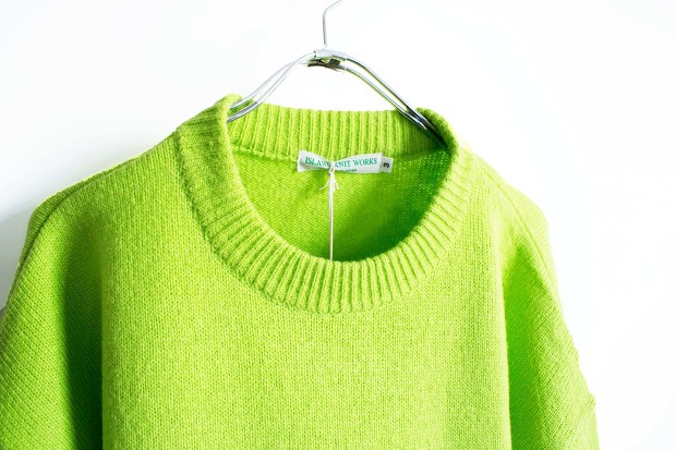 Island knit worksのLoose fit KnitのLimeの画像