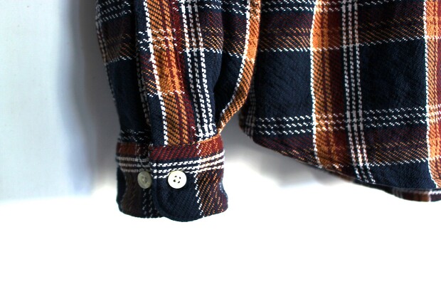 Manual  alphabet　Twill Check Loose fit Shirts MA-S-582