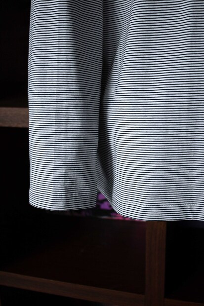 Still by hand　ボーダーヘンリーL/S Tee CS03231