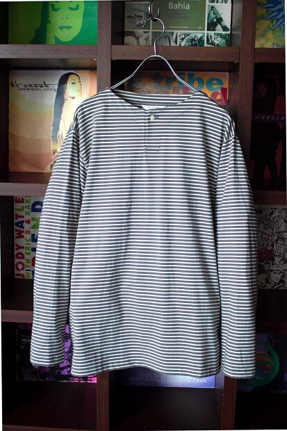 Still by hand　ボーダーヘンリーL/S Tee CS03231