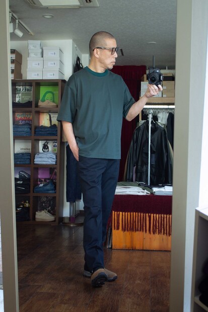 Still by hand　襟ニット編みティーシャツ CS01231