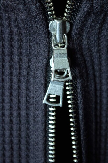 A Vontade Big Waffle Drivers Zip Cardigan VTD-0602-CS