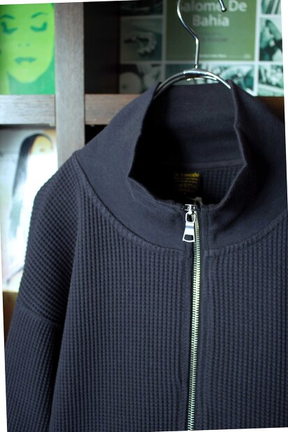 A Vontade Big Waffle Drivers Zip Cardigan VTD-0602-CS