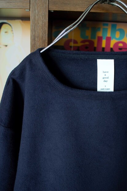 Have a good day Cotton Melton Boatneck L/S HGD-309