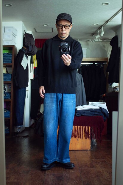 Still by hand 7G ウールニットポロ KN01233