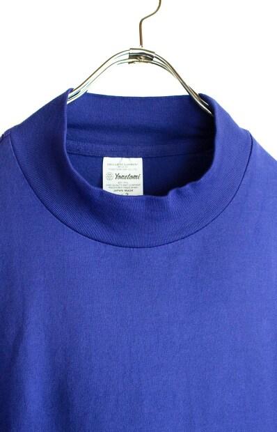 Yonetomi New Basic Garment Dyed T-shirt Mock Neck 95-242-014 