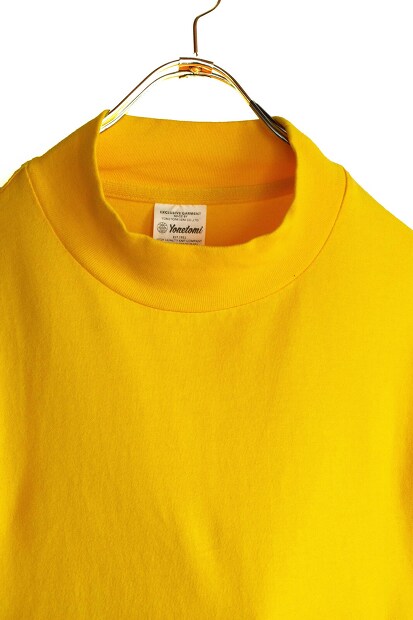 Yonetomi New Basic Garment Dyed T-shirt Mock Neck 95-242-014 