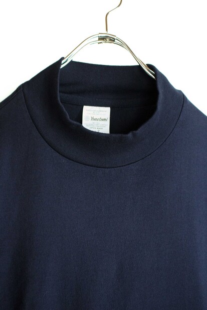 Yonetomi New Basic Garment Dyed T-shirt Mock Neck 95-242-014 