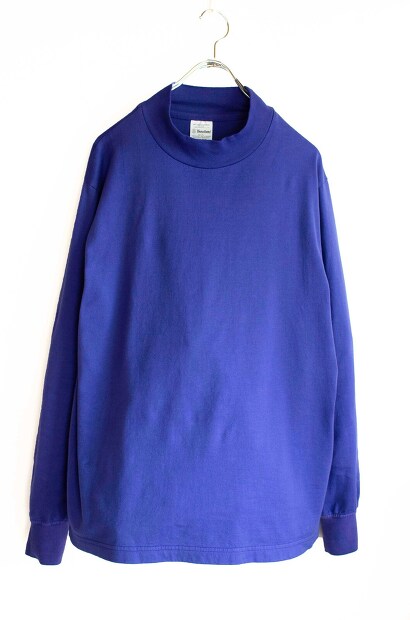 Yonetomi New Basic Garment Dyed T-shirt Mock Neck 95-242-014 