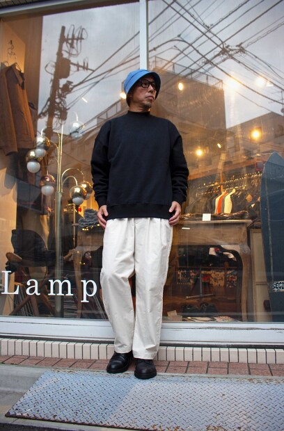 Manual alphabet Azuma Brushed Sweat Mockneck MA-C-227