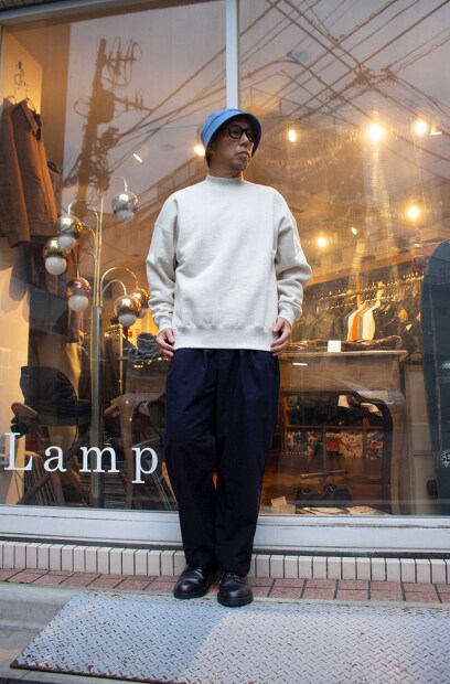 Manual alphabet Azuma Brushed Sweat Mockneck MA-C-227