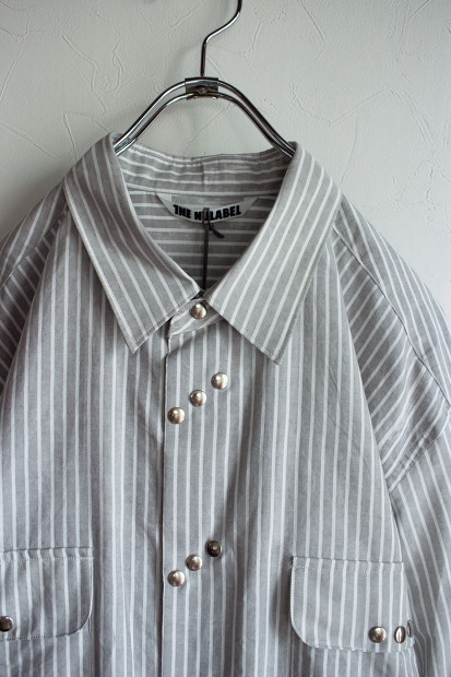 Nulabel Natural Dye Print Stripe Shirt Kure