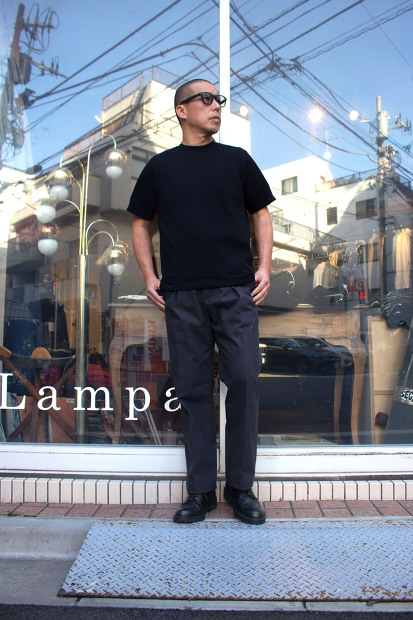 Yonetomi Rigid Sea Island Cotton Yoko-Marudo Knit Tee 95-252-022
