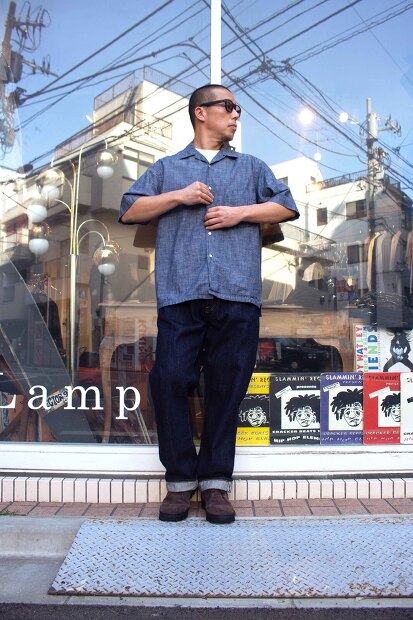 Brena Blaze 6oz French Chambray Vintage Easpecially ｍade for Lampa