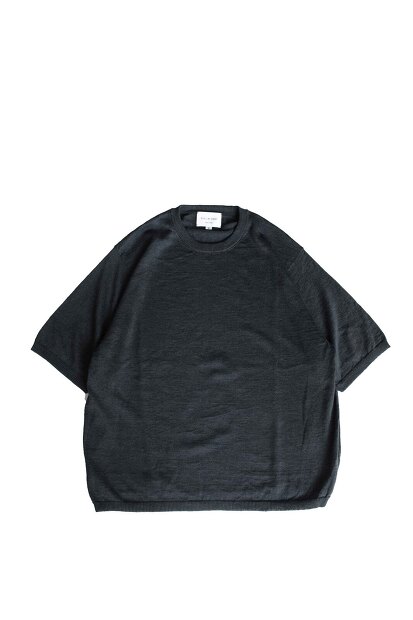 Still by hand　コットンリネンニットティーシャツ KN01252