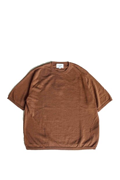 Still by hand　コットンリネンニットティーシャツ KN01252