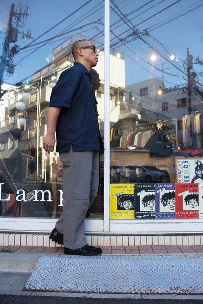 Still by hand フレンチリネン開襟シャツ SH03252