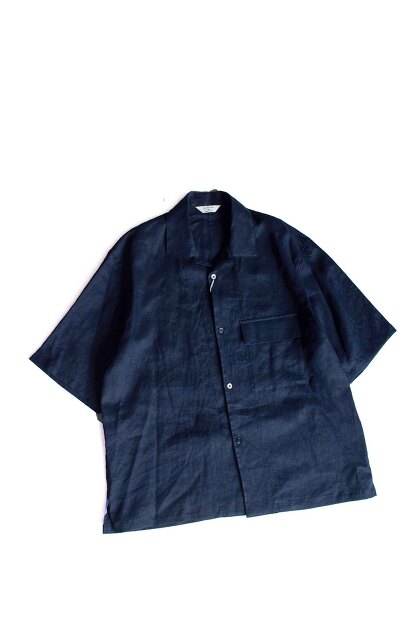 Still by hand フレンチリネン開襟シャツ SH03252