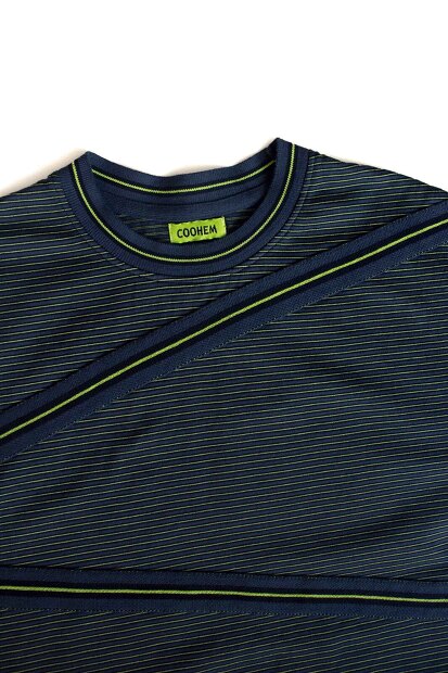Coohem Knit Detail Border T-shirt 13-252-029