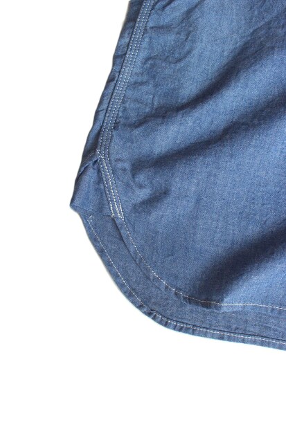 Ordinary fits Chambray Short Sleeve Work Shirts 207-IND