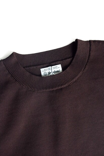 YONETOMI RIGID SEA ISLAND COTTON KNIT PULLOVER 95-254-009
