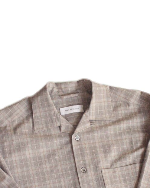 PERS PROJECTS OLIVER L/S WD FIT SHIRTS CHECK 25FW-11081 CH