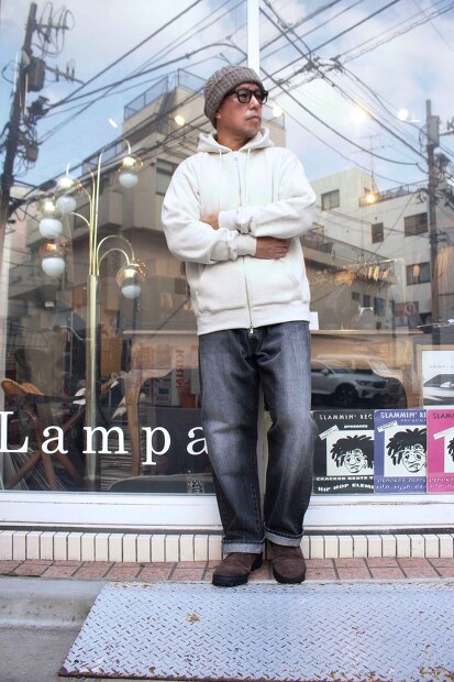 MANUAL ALPHABET AZUMA BRUSHED SWEAT FULLZIP MA-C-259