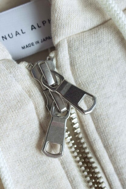 MANUAL ALPHABET AZUMA BRUSHED SWEAT FULLZIP MA-C-259