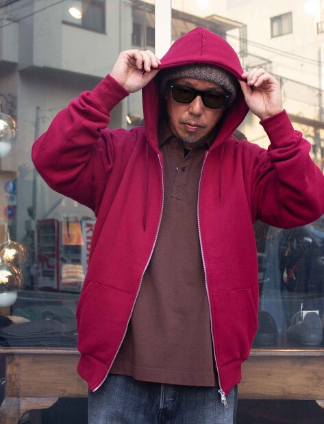 MANUAL ALPHABET AZUMA BRUSHED SWEAT FULLZIP MA-C-259