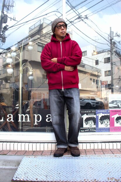 MANUAL ALPHABET AZUMA BRUSHED SWEAT FULLZIP MA-C-259
