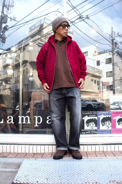 MANUAL ALPHABET AZUMA BRUSHED SWEAT FULLZIP MA-C-259