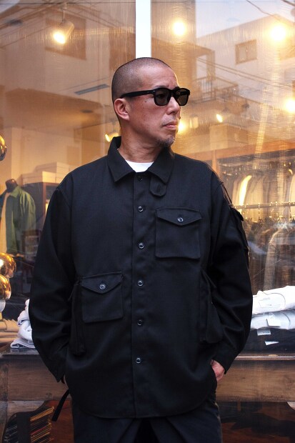 MODMNT T／TWEED UTILITY CPO SHIRT