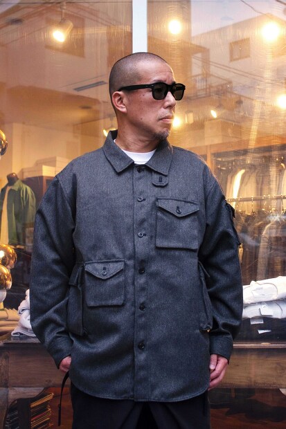 MODMNT T／TWEED UTILITY CPO SHIRT