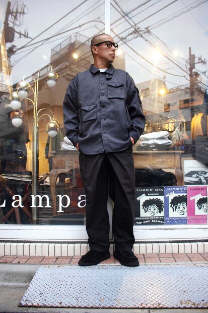 MODMNT T／TWEED UTILITY CPO SHIRT