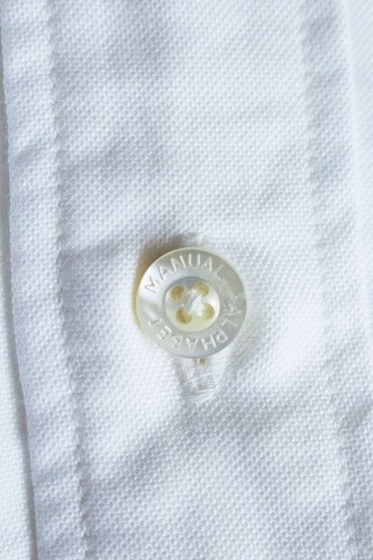 MANUAL ALPHABET SUPIMA OX BD SHIRTS BALGING FIT(ややゆったり) BASIC-BG-001