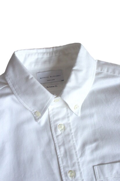 MANUAL ALPHABET SUPIMA OX BD SHIRTS BALGING FIT(ややゆったり) BASIC-BG-001