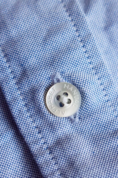 MANUAL ALPHABET SUPIMA OX BD SHIRTS BALGING FIT(ややゆったり) BASIC-BG-001