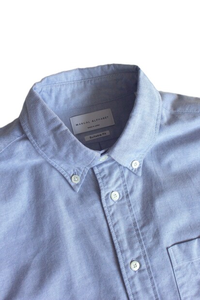 MANUAL ALPHABET SUPIMA OX BD SHIRTS BALGING FIT(ややゆったり) BASIC-BG-001