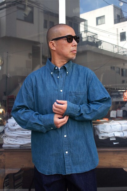 MANUAL ALPHABET DENIM BD SHIRTS BALGING FIT(ややゆったり) BASIC-BG-003