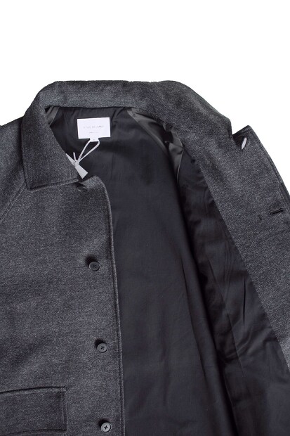 STILL BY HAND ツイードライクウールコート CO03253