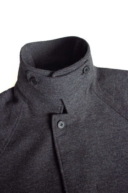 STILL BY HAND ツイードライクウールコート CO03253