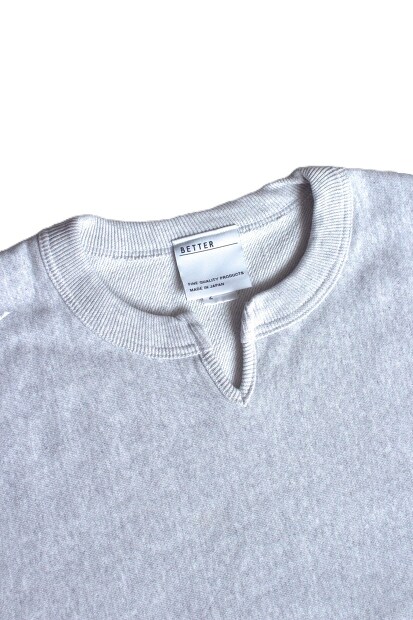 BETTER VINTAGE FLEECE KEY NECK PULLOVER BTR2525