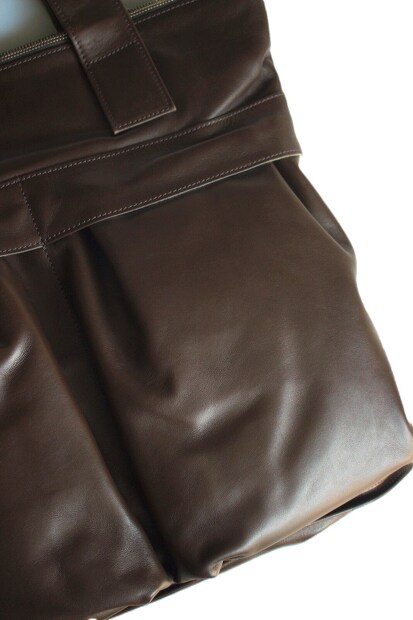 TRIALOGUE STUDIO オールレザーヘルメットバッグ NK045