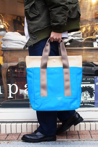 TRIALOGUE STUDIO グログランハンドルレザートートバッグ NK069