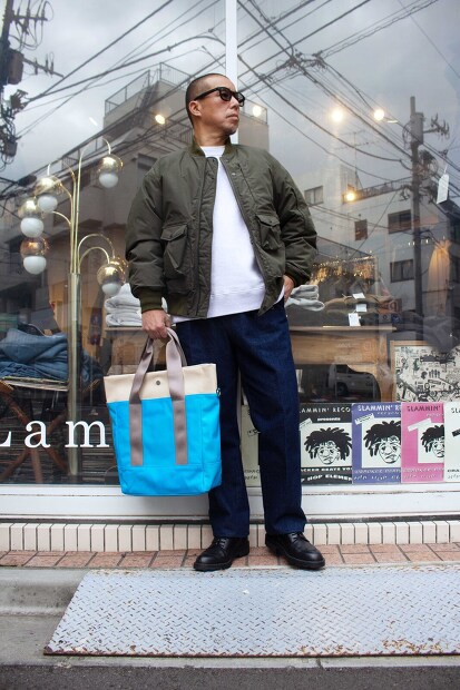 TRIALOGUE STUDIO グログランハンドルレザートートバッグ NK069