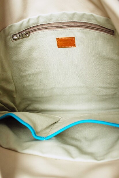 TRIALOGUE STUDIO グログランハンドルレザートートバッグ NK069